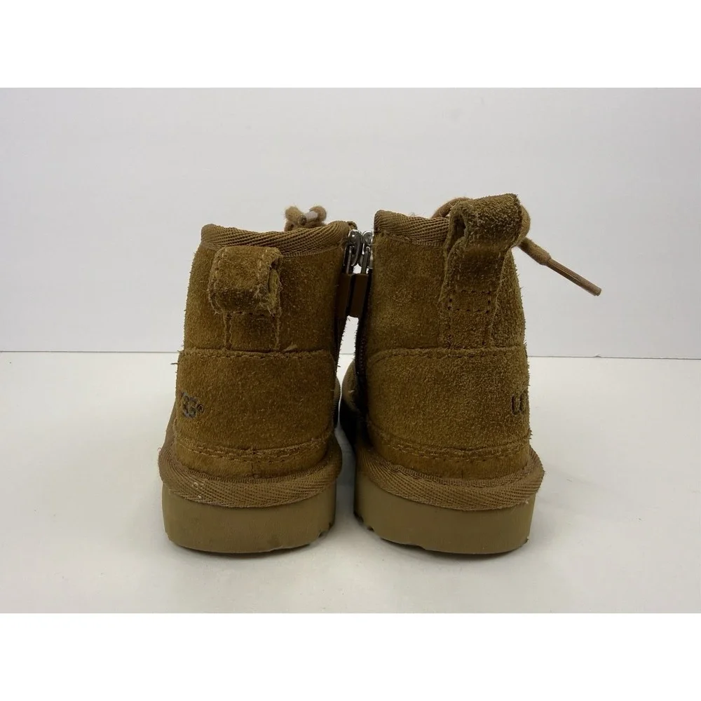 Ugg Neumel II Chestnut Suede Toddler Kids chukka Boots Size 6